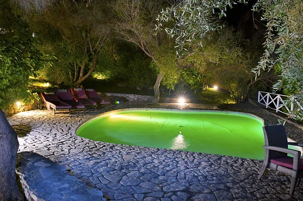 Luci in piscina